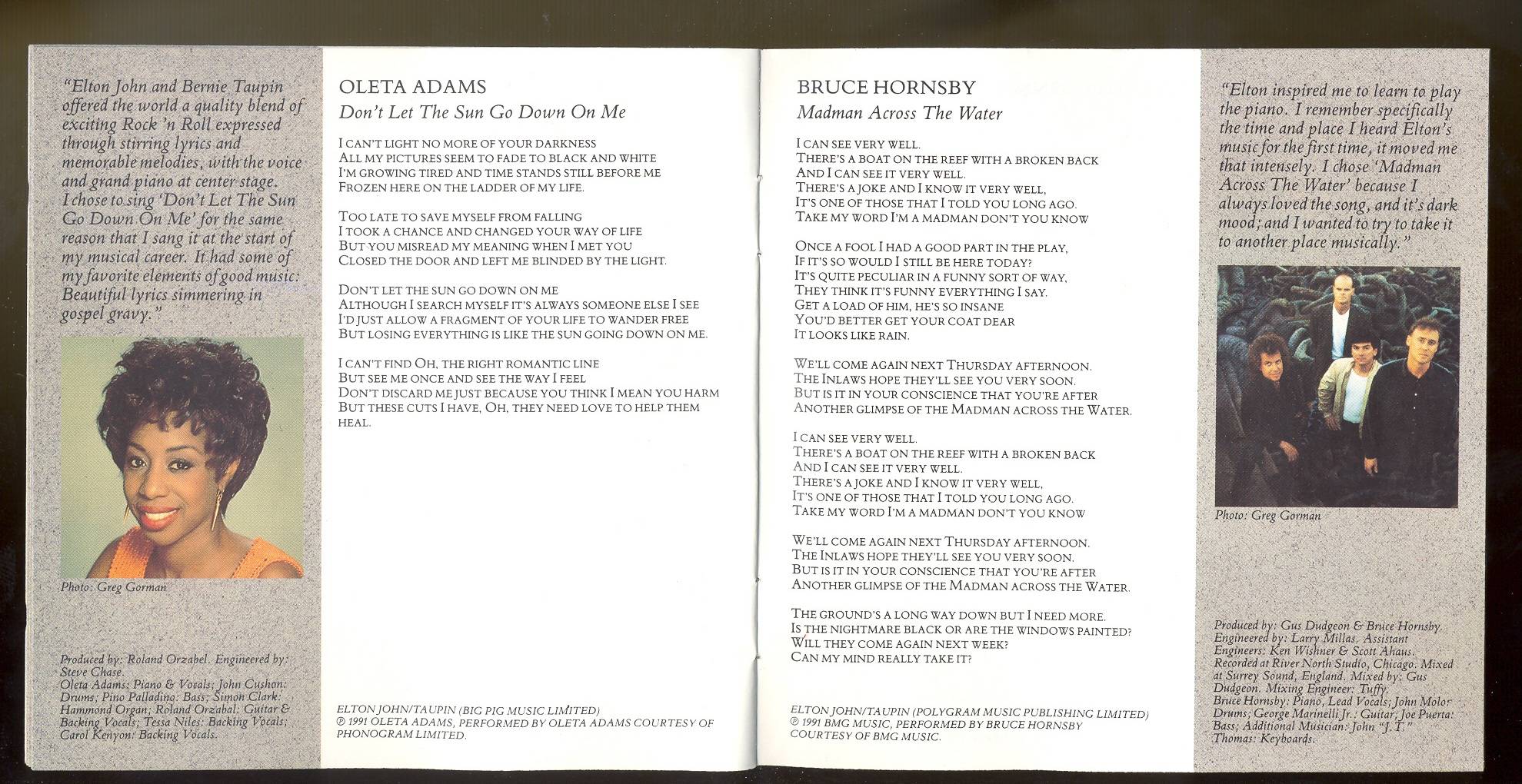 Elton John Two Rooms Celebrating the Songs of Elton John and Bernie Taupin : Booklet 8